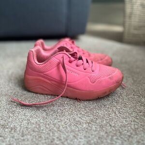 Skechers Kids Vibrant Pink Sneakers